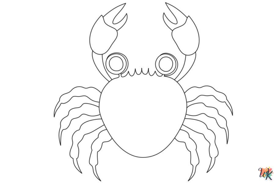 coloriage Crabe  à colorier en ligne gratuit