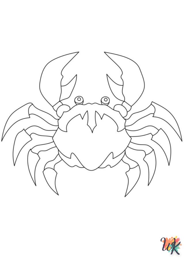 coloriage Crabe  pour enfant de 7 ans