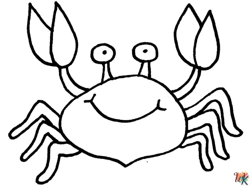 coloriage Crabe  pour enfant gratuit