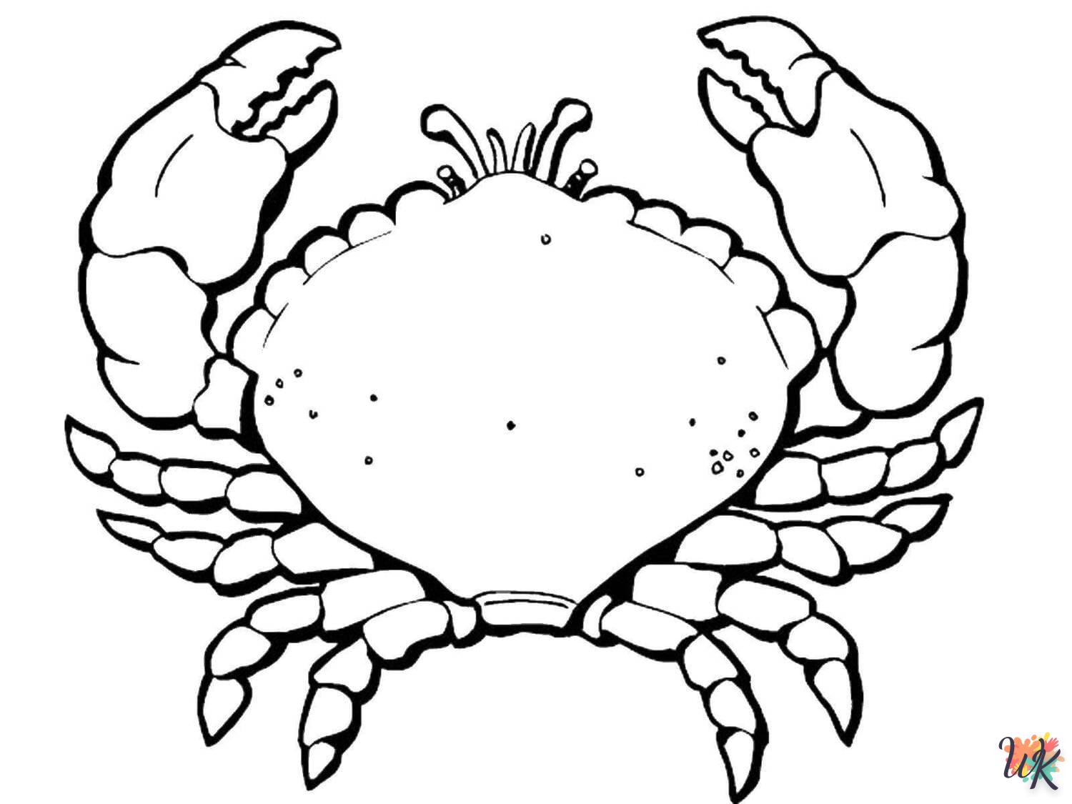 imprimer coloriage Crabe  pour enfant