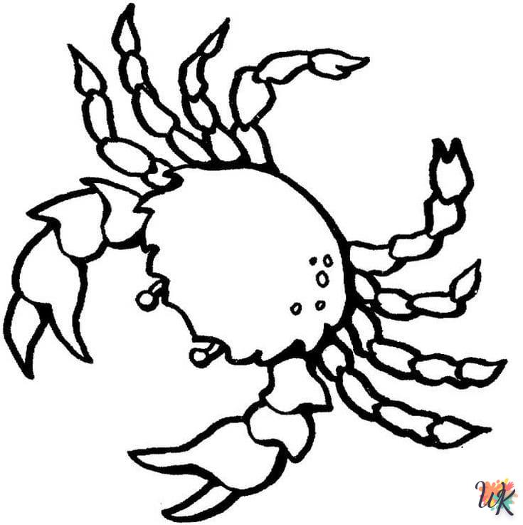 coloriage Crabe  a imprimer gratuit