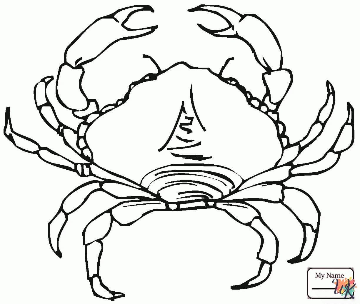 coloriage Crabe  en ligne gratuit