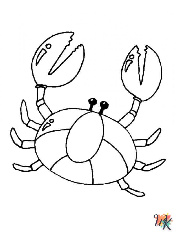 coloriage Crabe  pour enfants