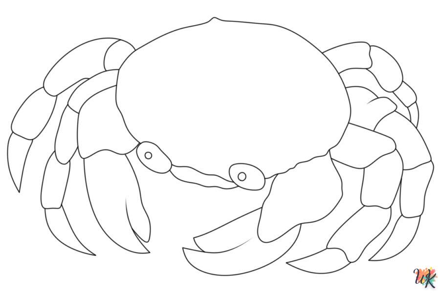 imprimer coloriage Crabe  gratuit