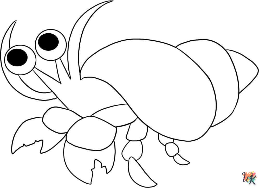 coloriage Crabe  en ligne maternelle