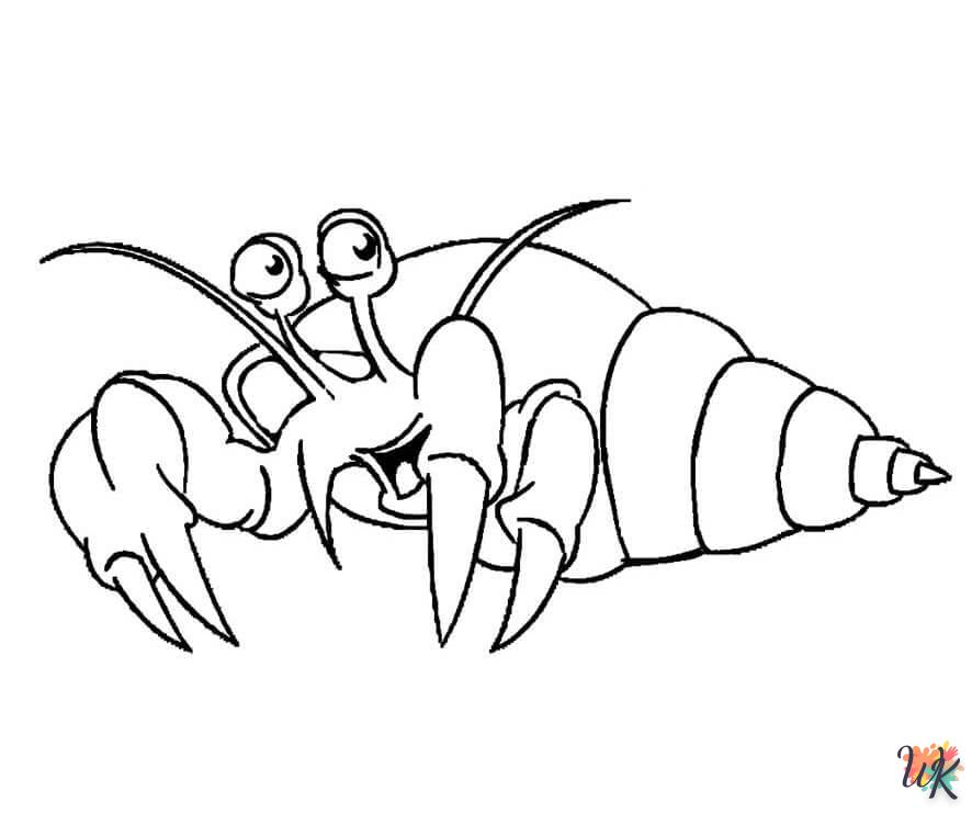 coloriage Crabe  enfant à imprimer gratuit