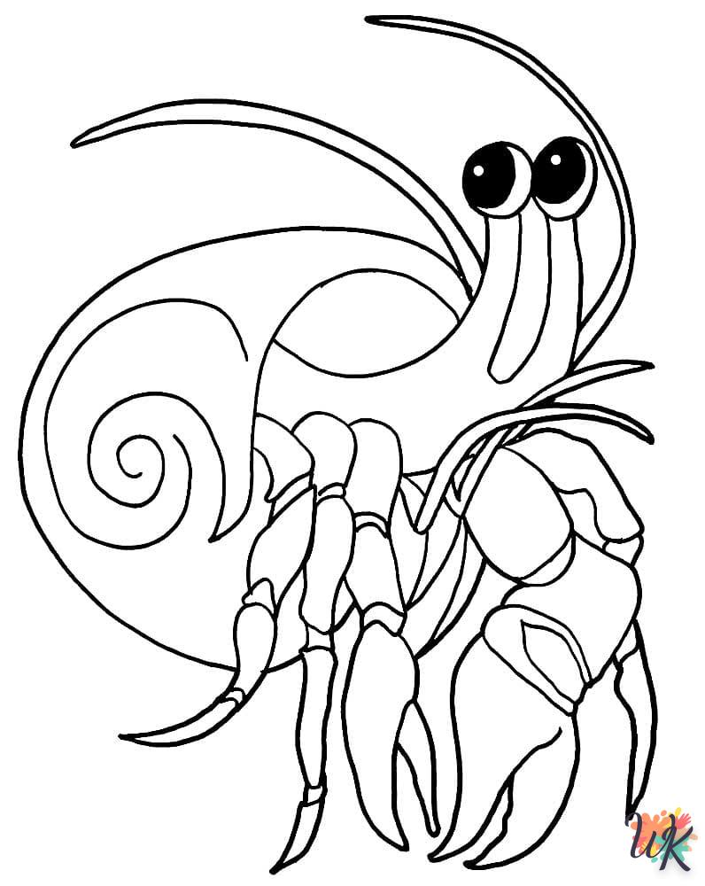 coloriage Crabe  à colorier en ligne 1