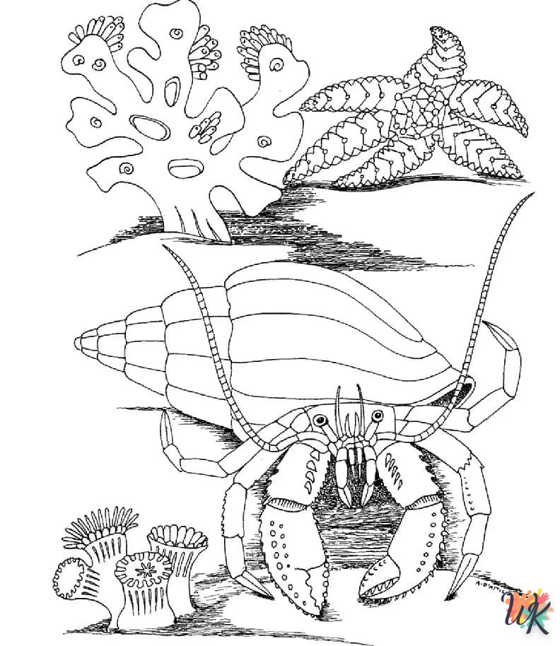 coloriage Crabe  pour enfants à imprimer