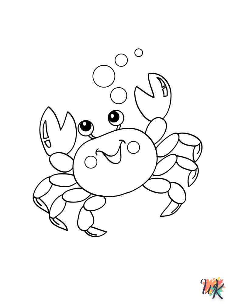 coloriage Crabe  pour enfant a imprimer gratuit