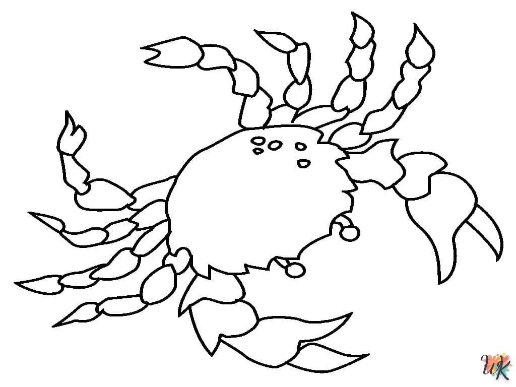 coloriage Crabe  pour enfant a imprimer gratuit 1