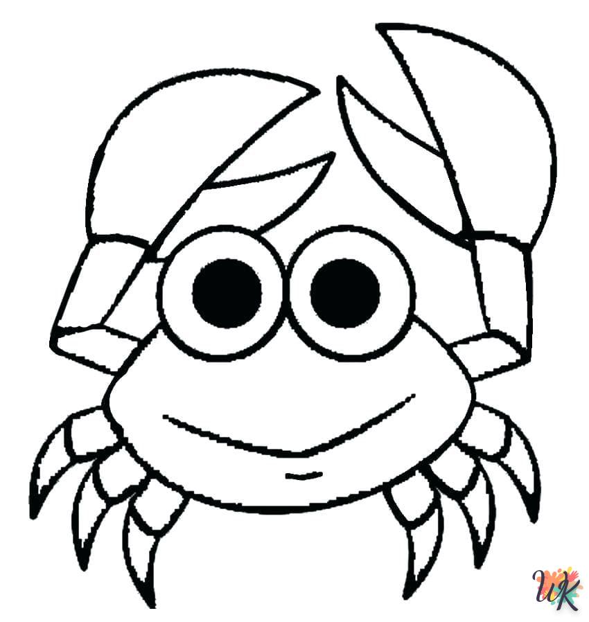 activité coloriage Crabe  en ligne