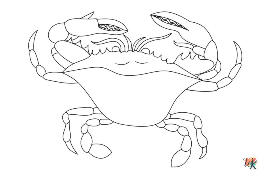 coloriage Crabe  a colorier en ligne