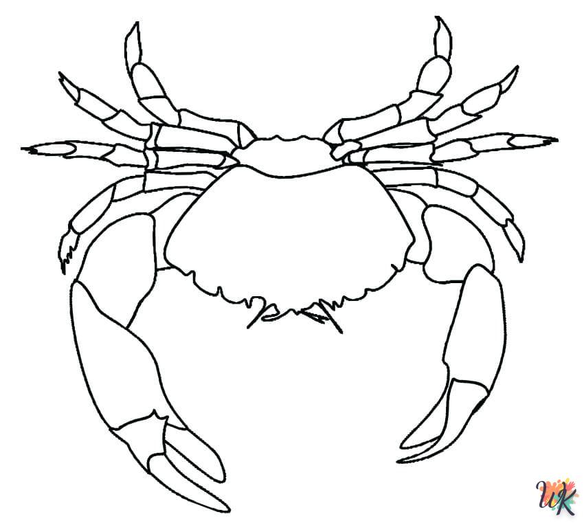 coloriage Crabe  à imprimer