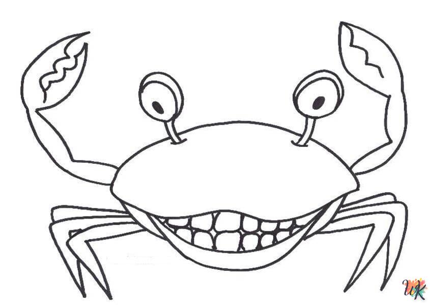 coloriage Crabe  à imprimer pour enfants