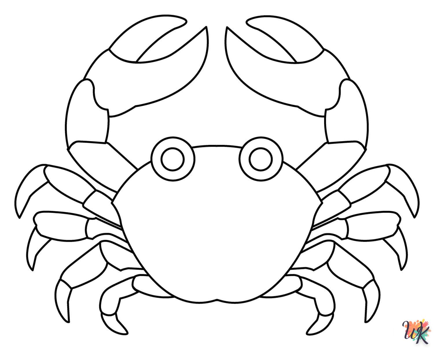 coloriage Crabe  a dessiner en ligne