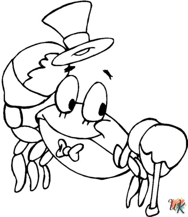 coloriage Crabe  pour primaire