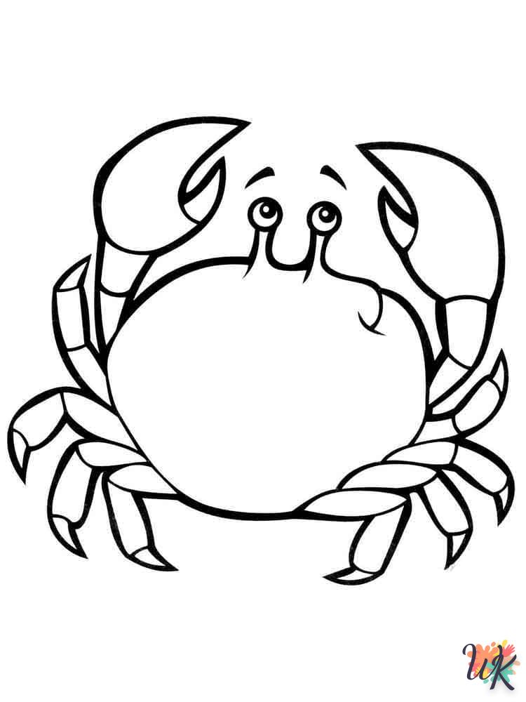 coloriage Crabe  à imprimer pour enfant de 12 ans 1