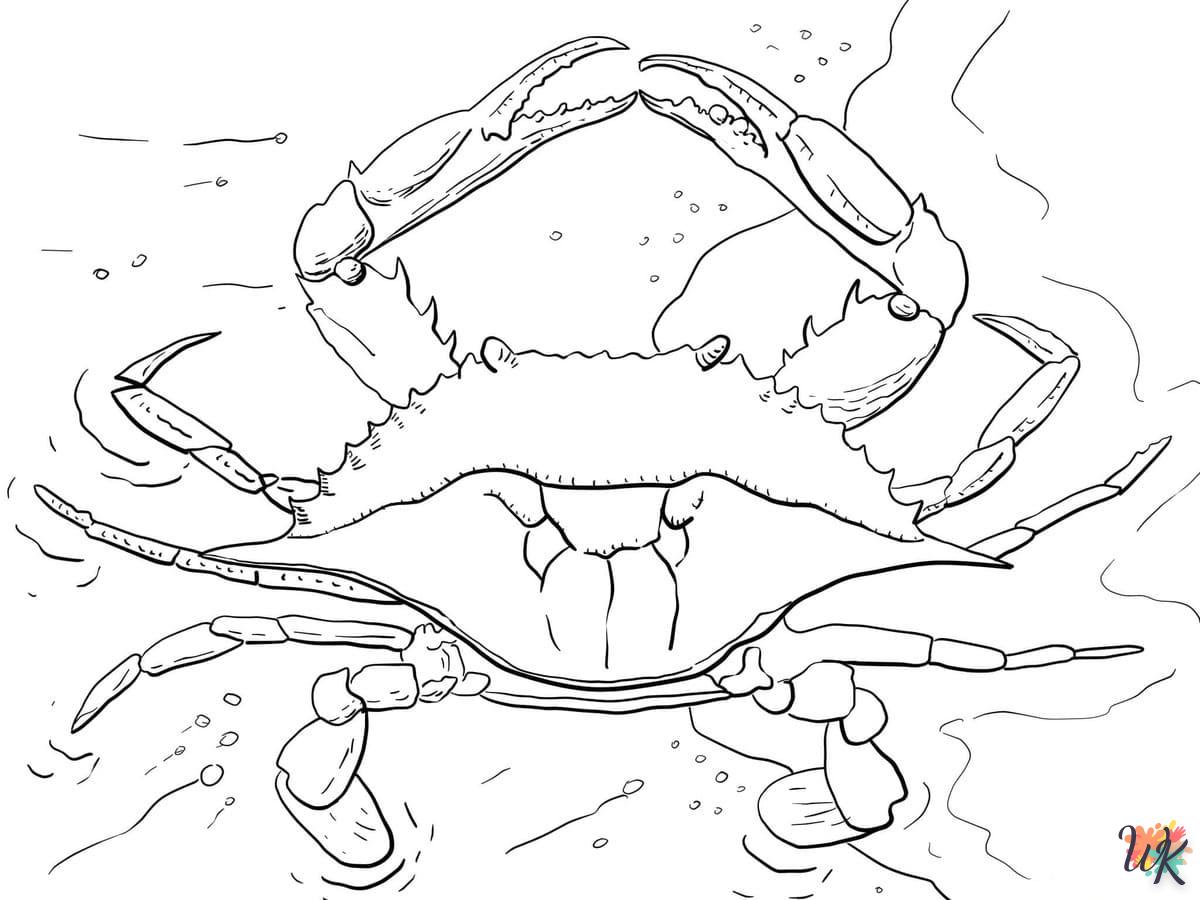 coloriage Crabe  en ligne gratuit 1