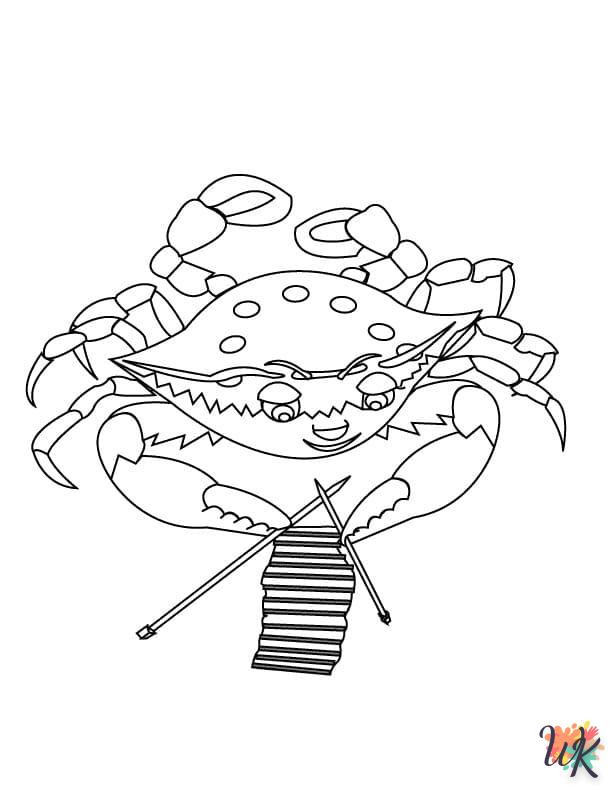 coloriage Crabe  a telecharger