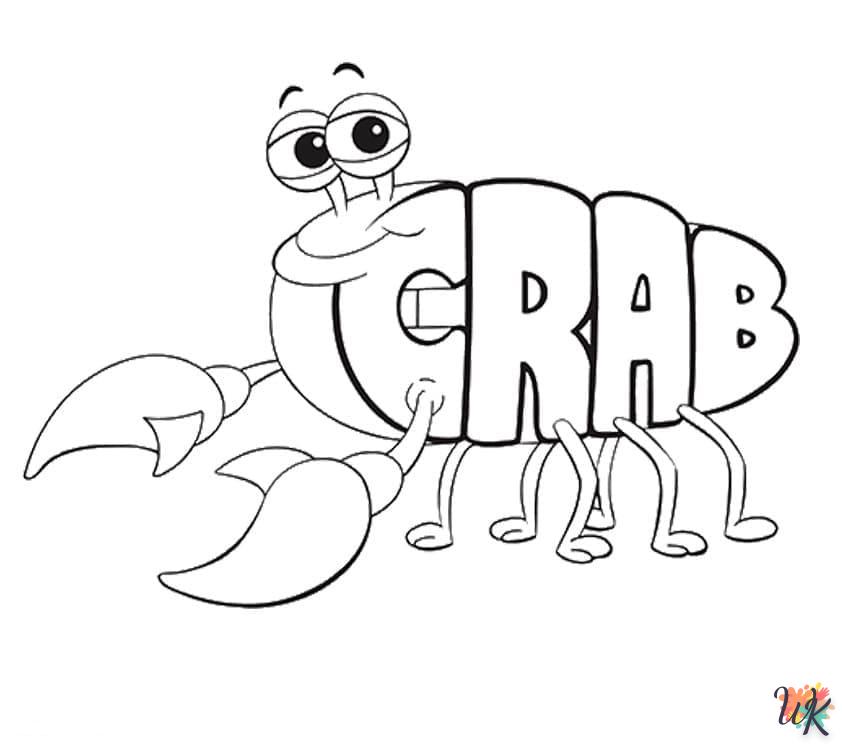 coloriage Crabe  pour enfant a imprimer 1