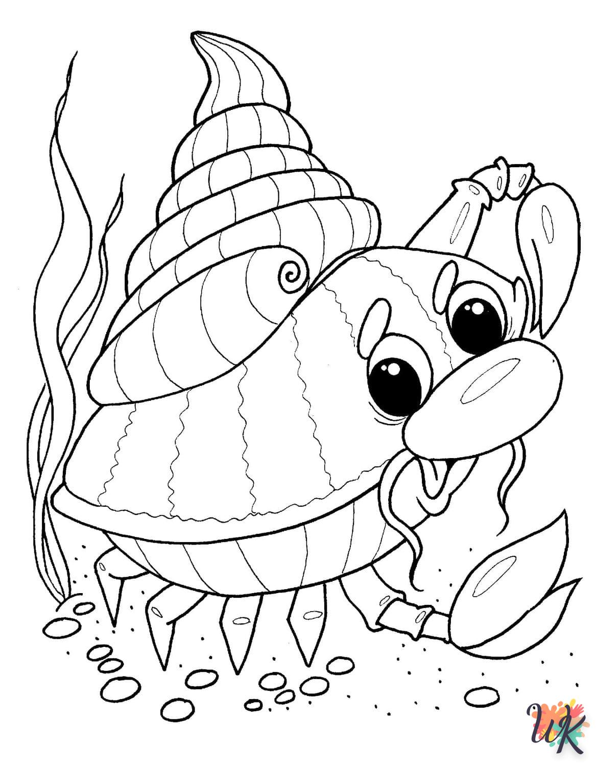 coloriage Crabe  pour enfants 1