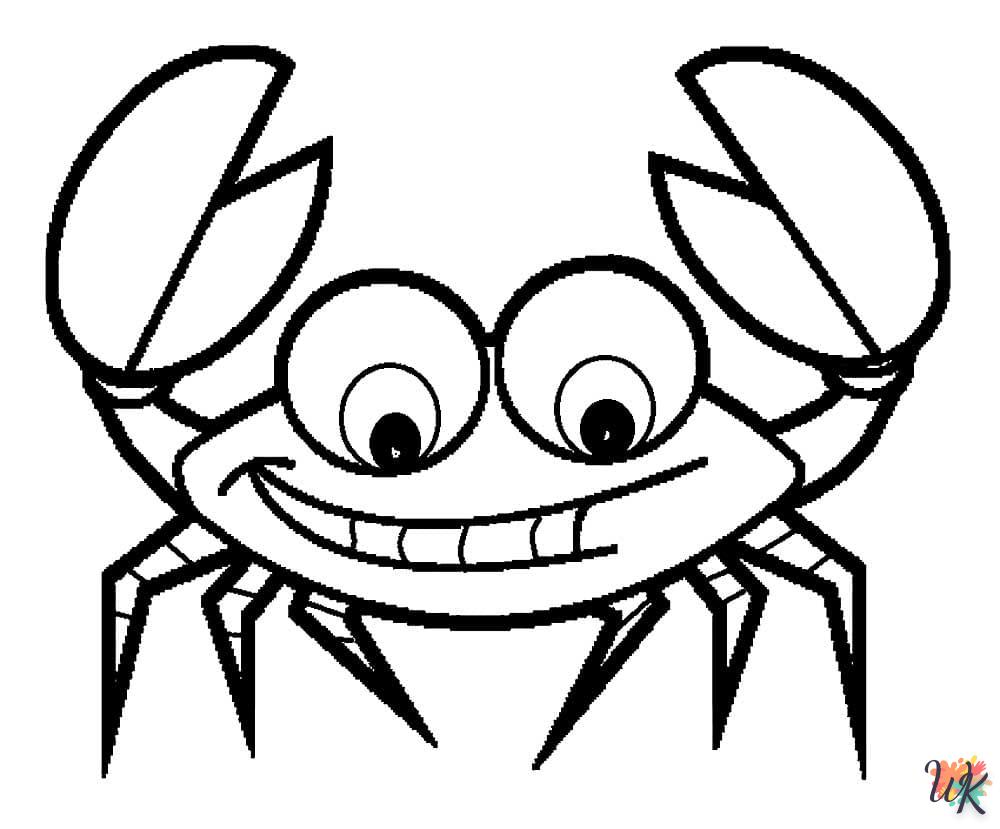 coloriage Crabe  pour enfant de 6 ans