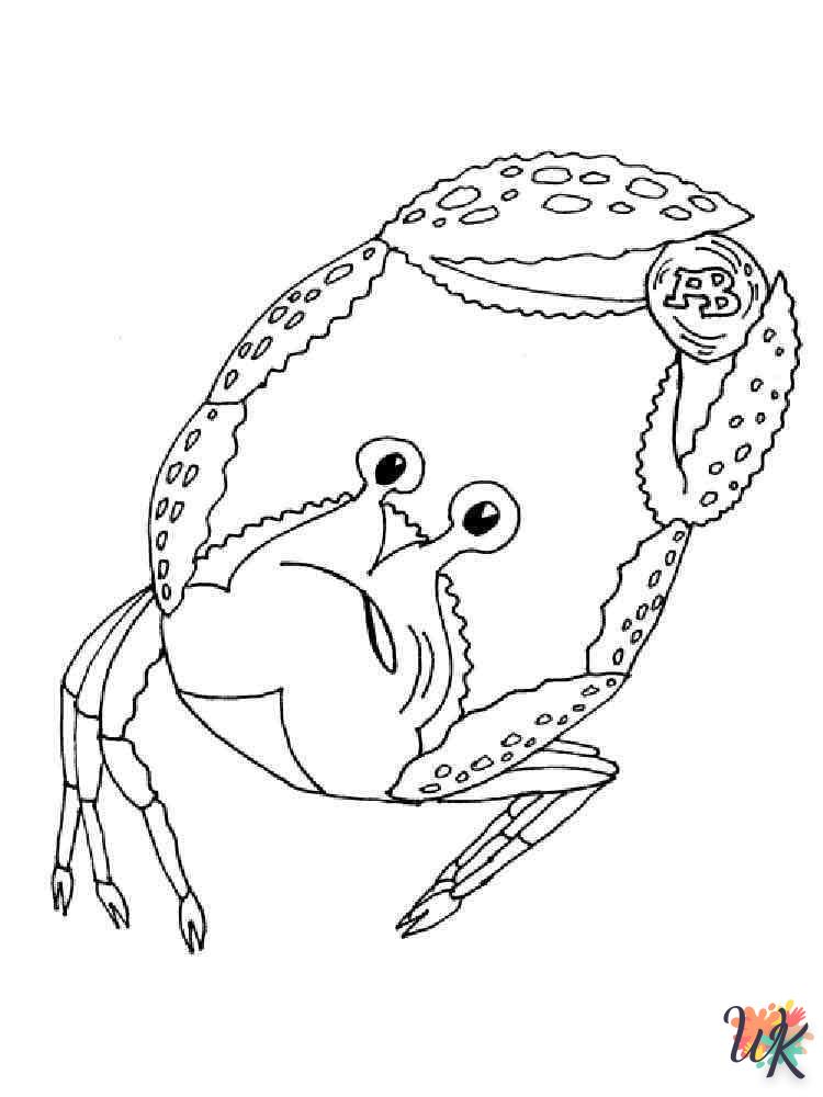 coloriage Crabe  pour enfant de 4 ans 1