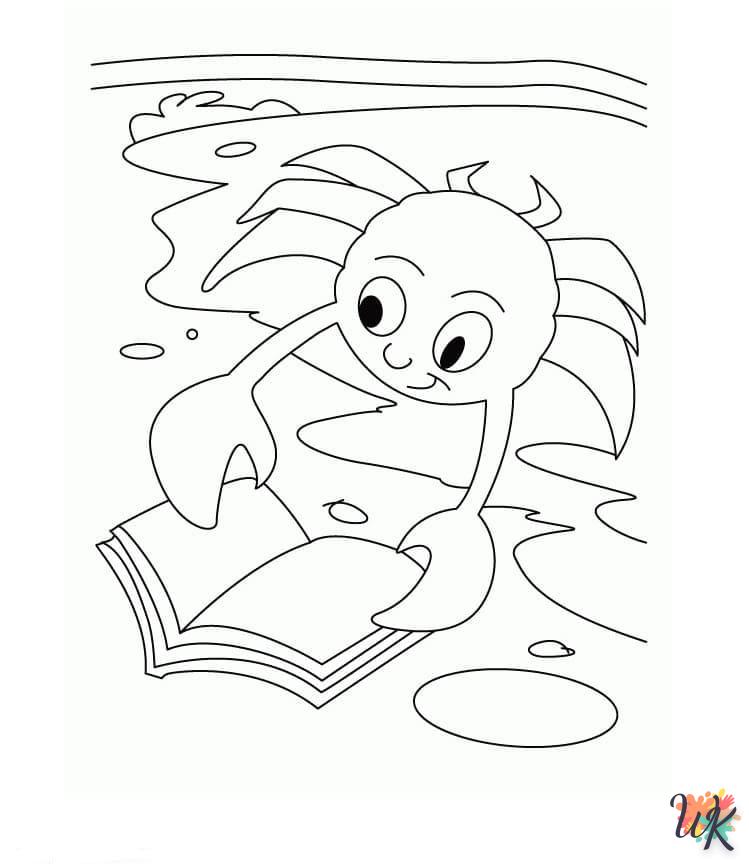 coloriage Crabe  gratuit pour enfants 1