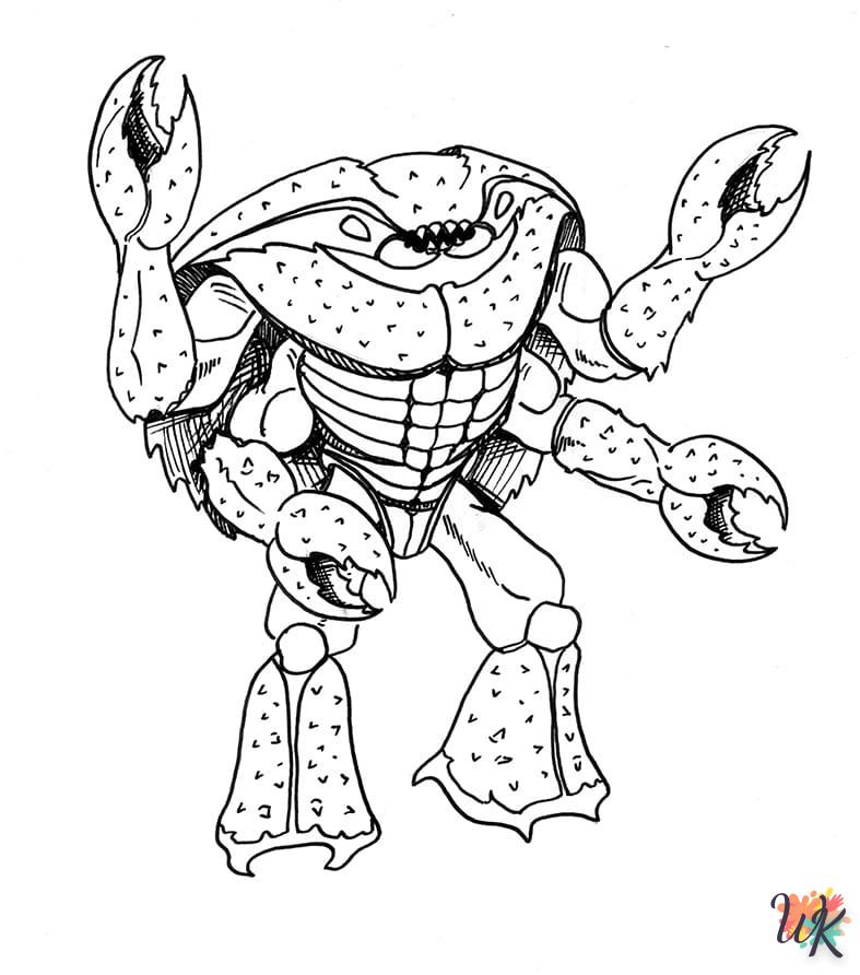 coloriage Crabe  pour enfant à imprimer 1