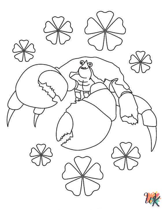 coloriage Crabe  bebe animaux a imprimer gratuit 1