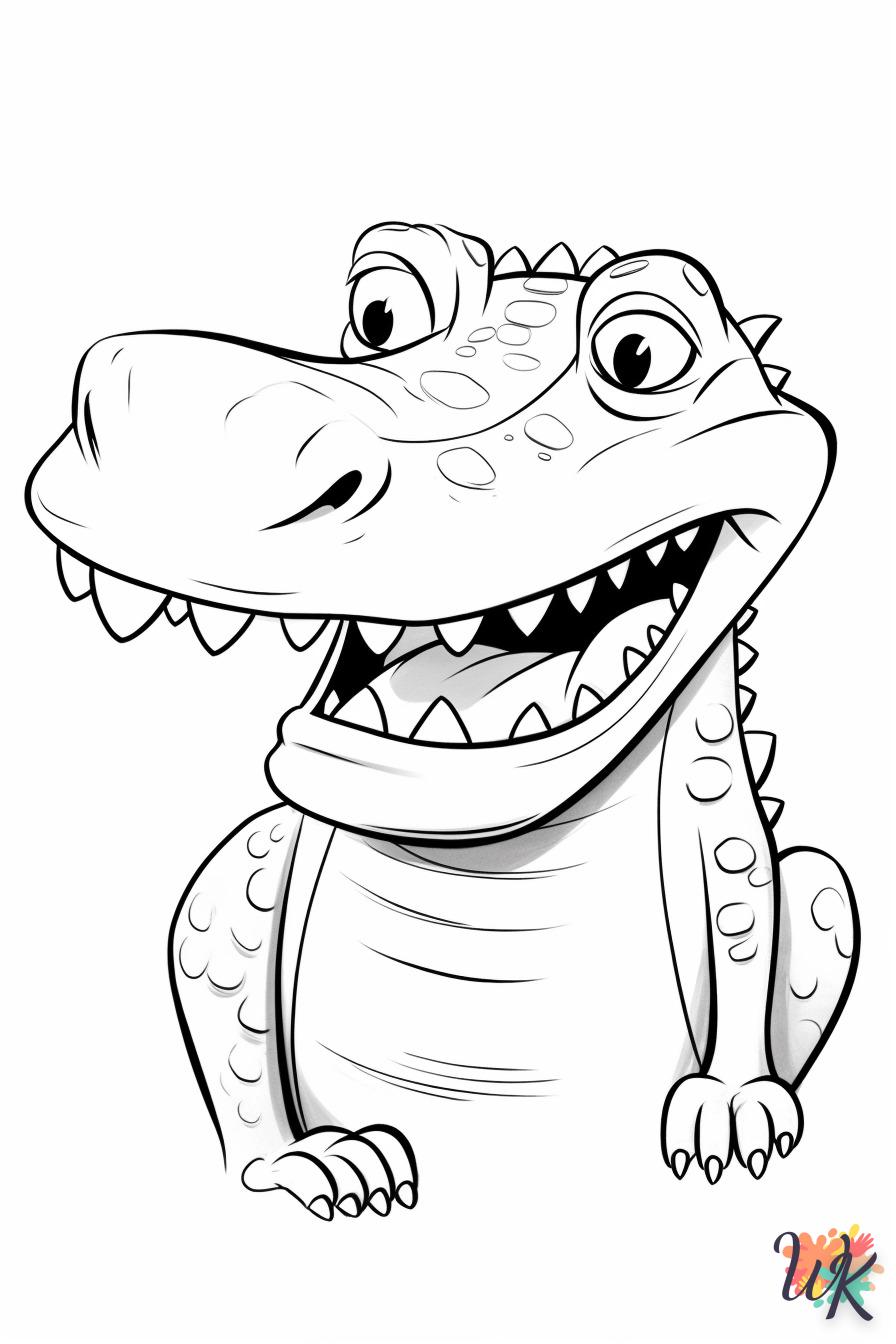 coloriage Crocodile  à colorier en ligne