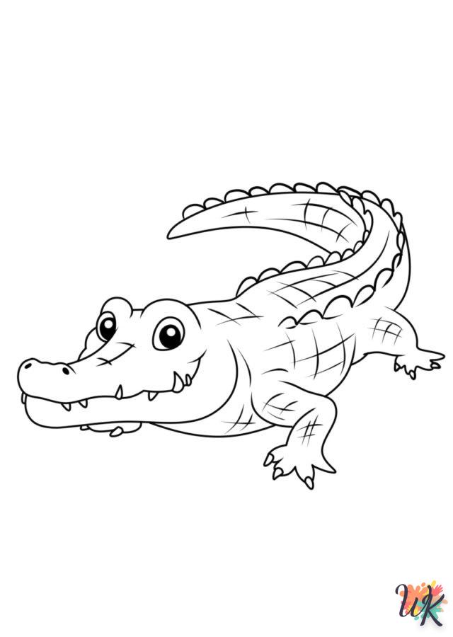 coloriage Crocodile  pour enfant