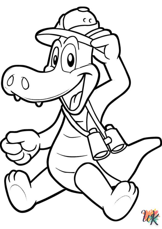 coloriage Crocodile  à imprimer gratuit