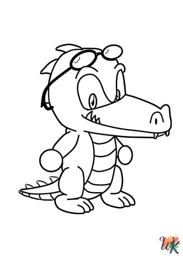 coloriage Crocodile  en ligne adulte gratuit