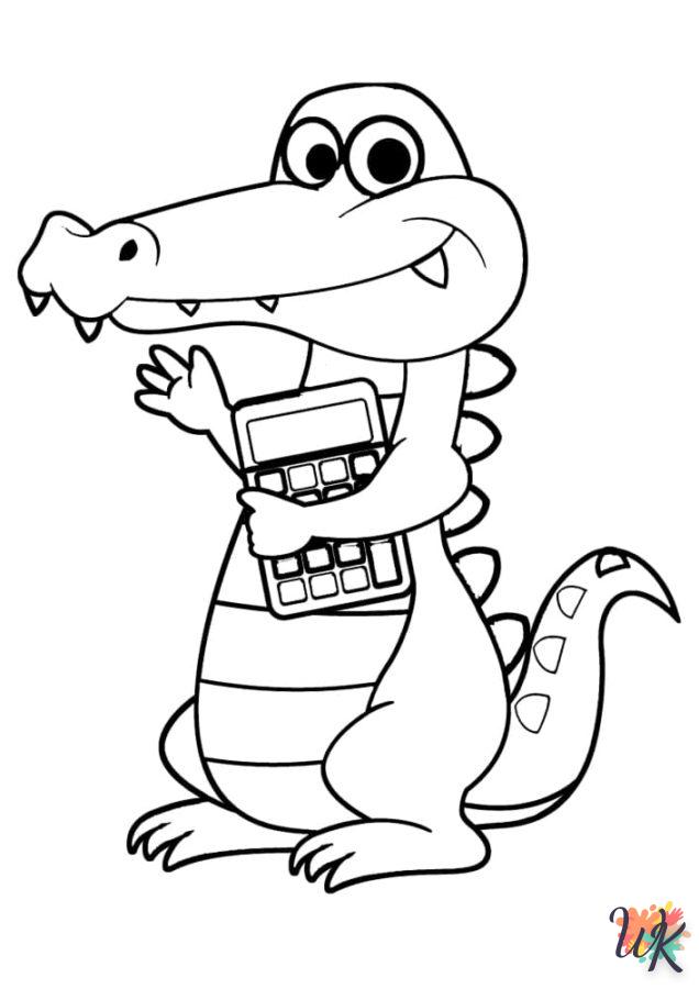 coloriage Crocodile  a dessiner et imprimer 2