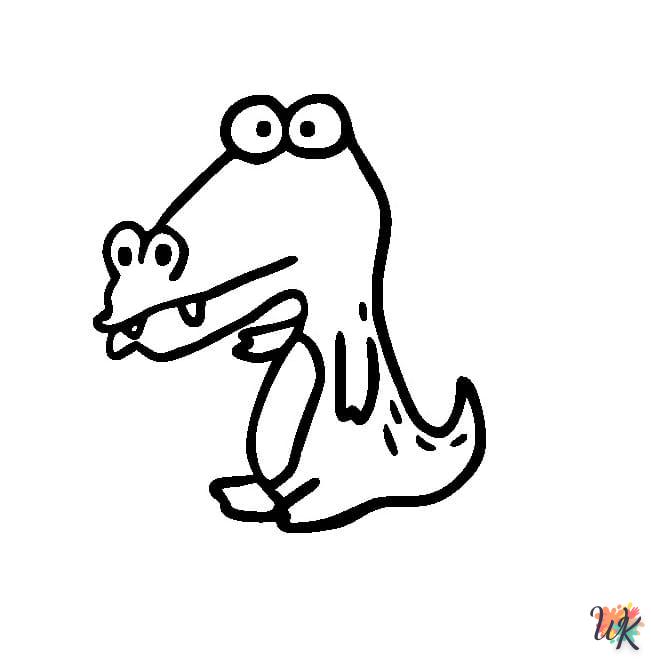 coloriage Crocodile  pour enfant de 10 ans 1