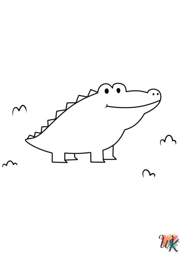 coloriage Crocodile  a telecharger 1