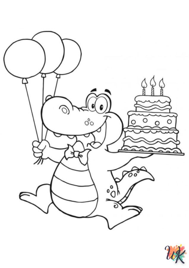 coloriage Crocodile  pour enfant gratuit