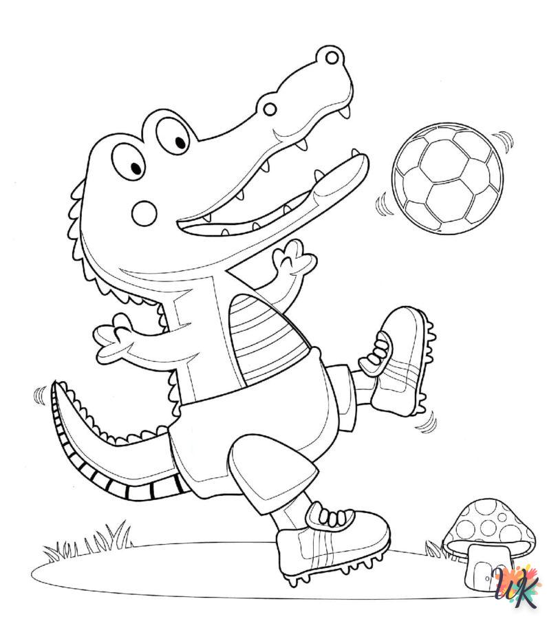 image pour coloriage Crocodile  enfant 1