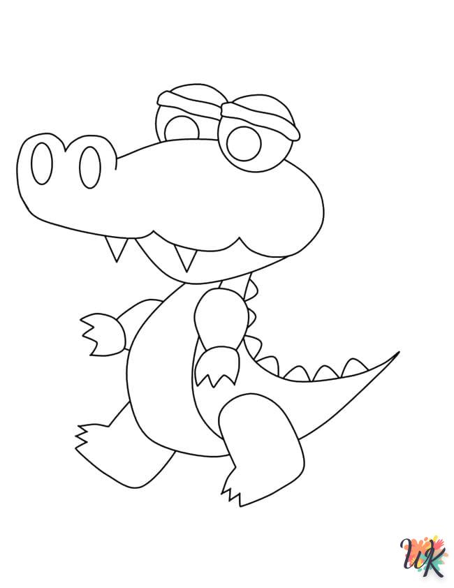 coloriage Crocodile  et dessin a imprimer 1