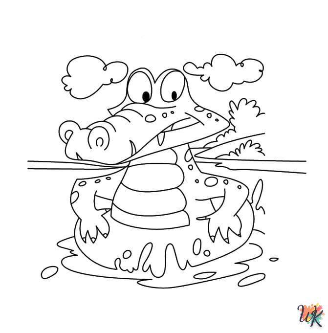 coloriage Crocodile  pour enfant 1