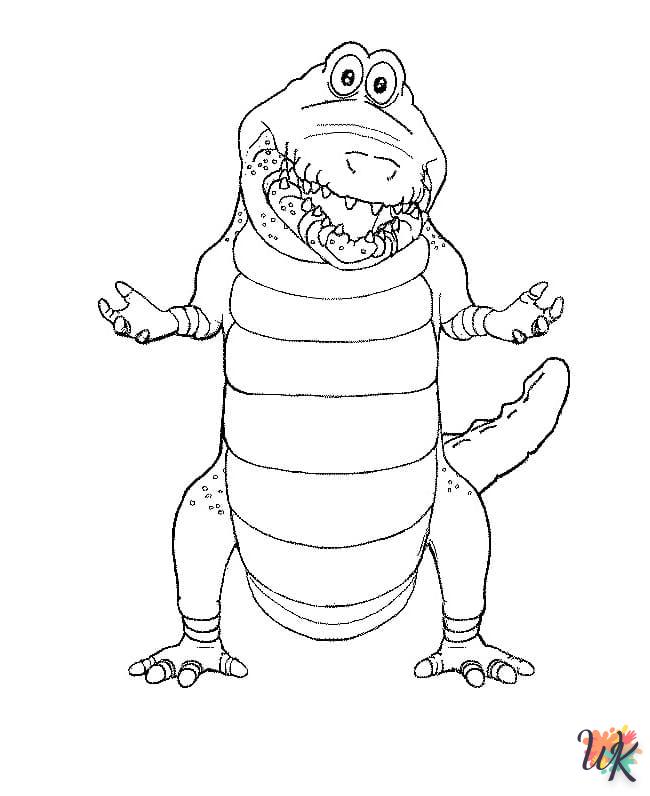 coloriage Crocodile  à imprimer 2