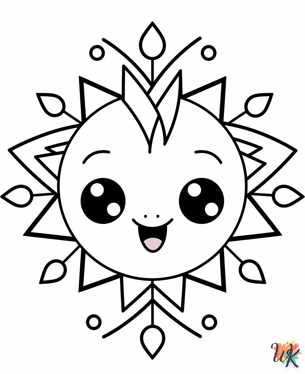 coloriage Flocon de Neige  gratuit