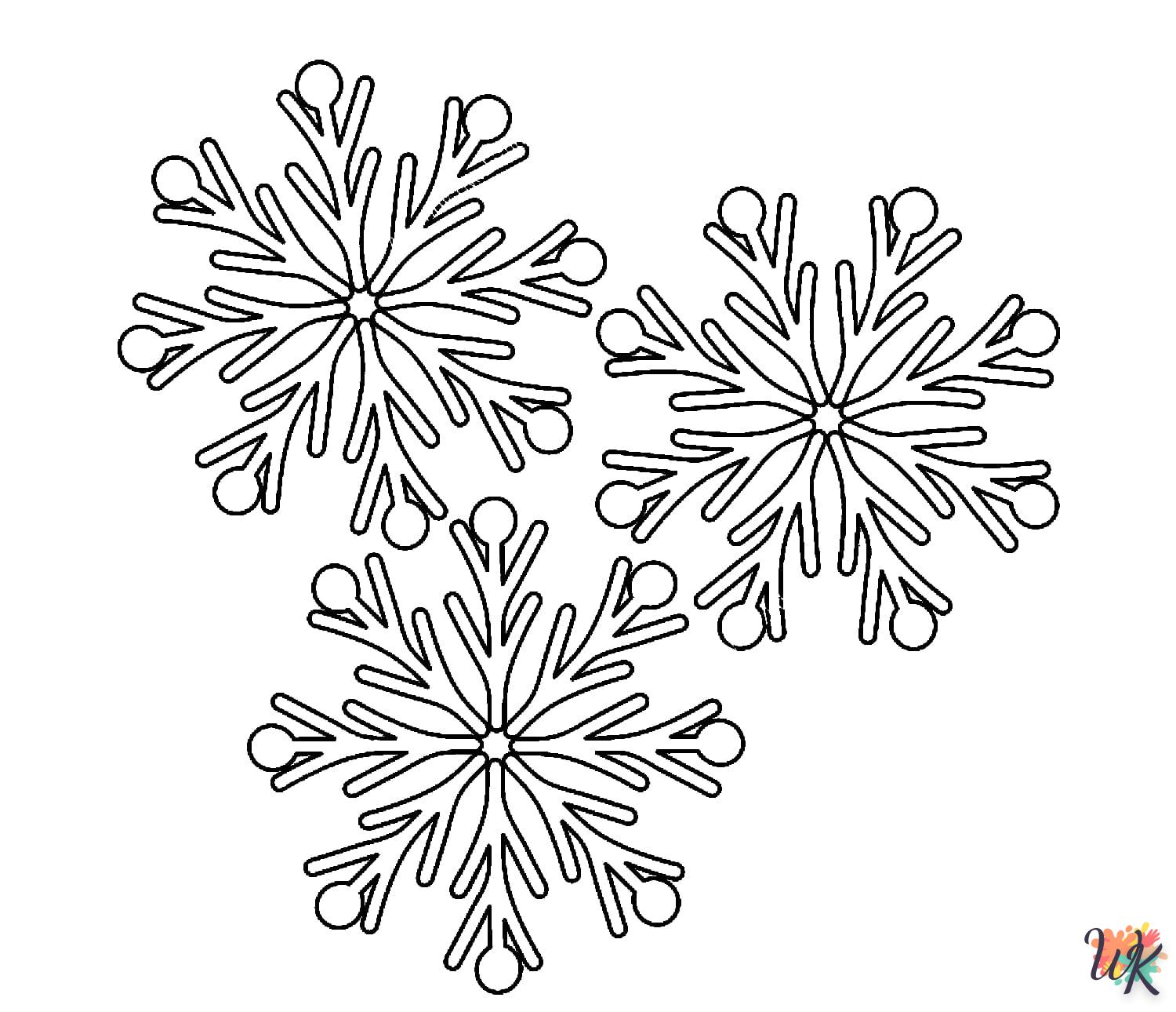 coloriage Flocon de Neige  en ligne gratuit pour 12 ans