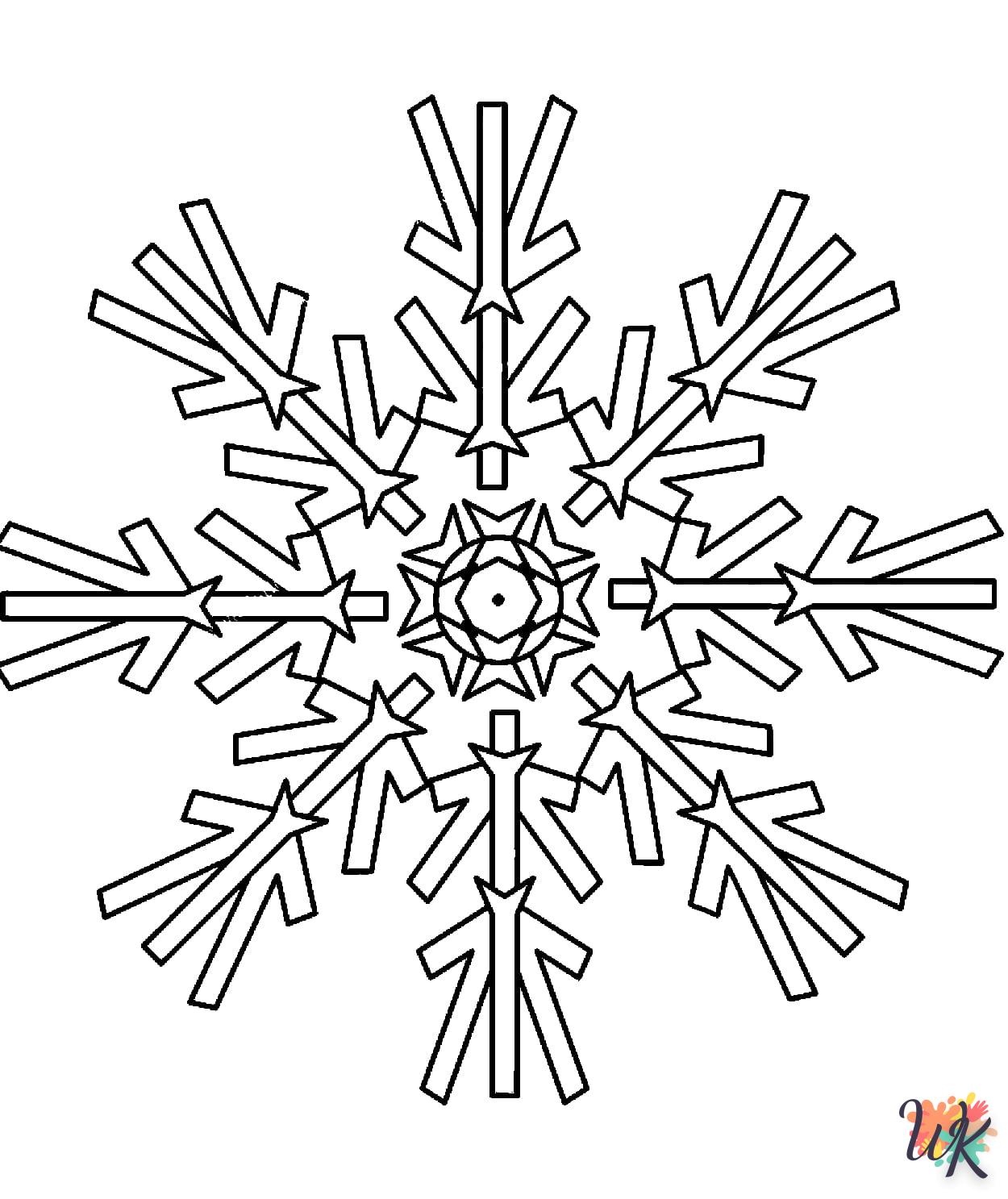 coloriage Flocon de Neige  en ligne a colorier