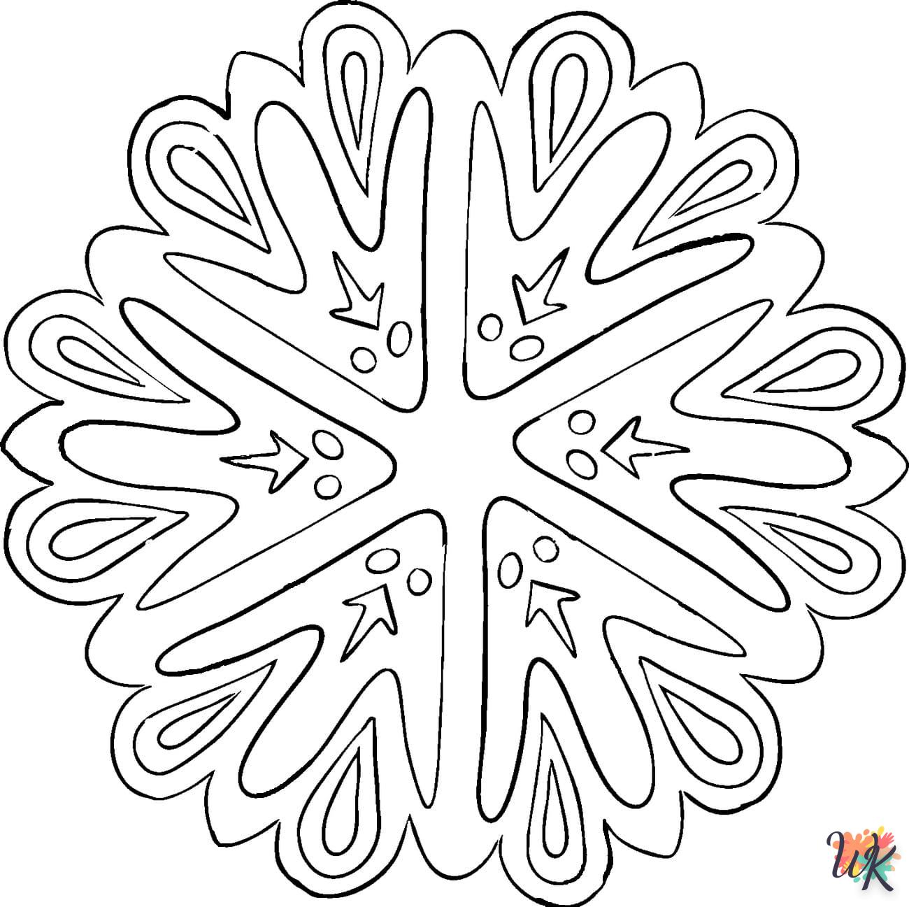 coloriage Flocon de Neige  à colorier en ligne