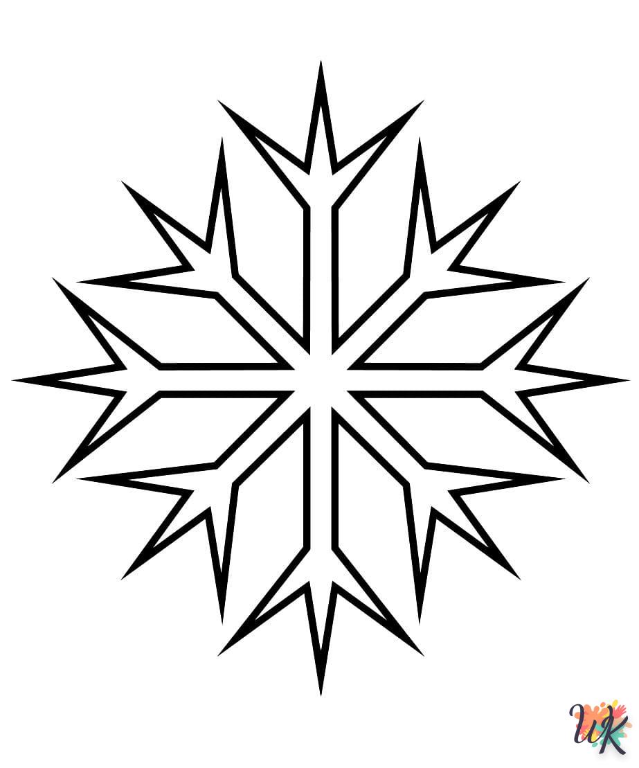 coloriage Flocon de Neige  bebe à imprimer gratuit 2