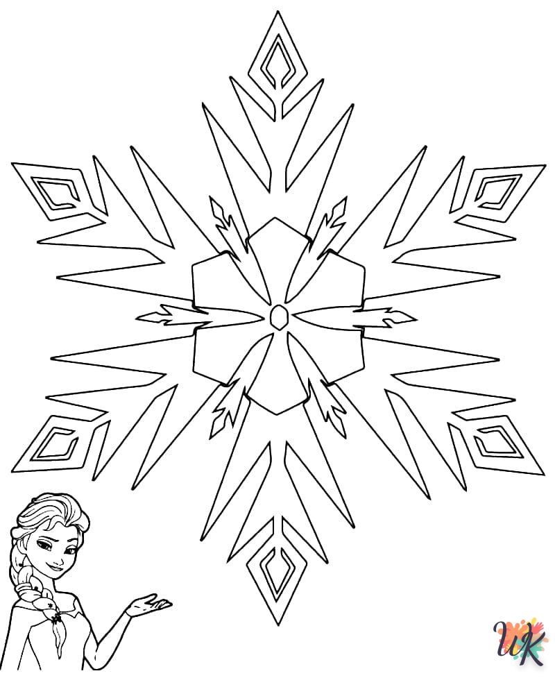 coloriage Flocon de Neige  gratuit 2