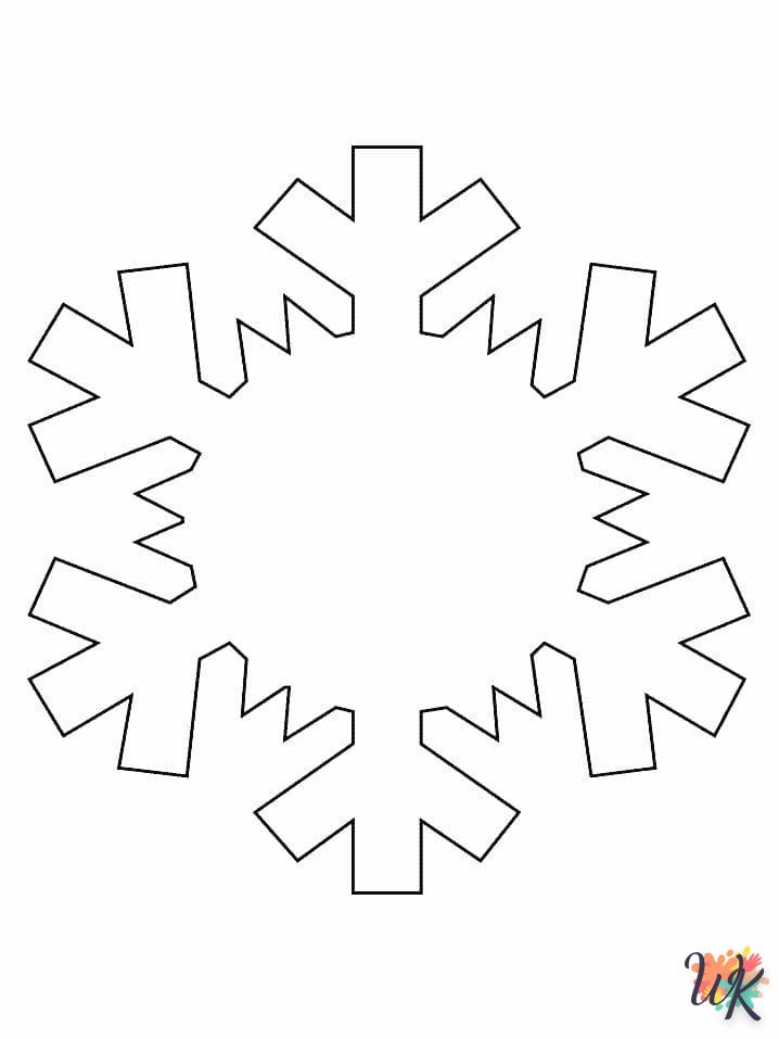 coloriage Flocon de Neige  à imprimer pour enfant de 12 ans 1