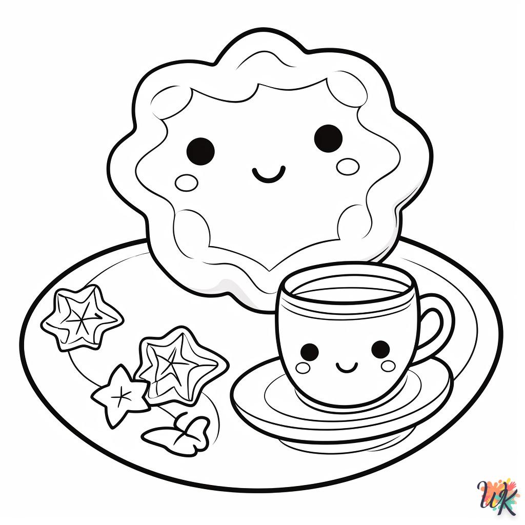 coloriage Galette  enfant à imprimer pdf